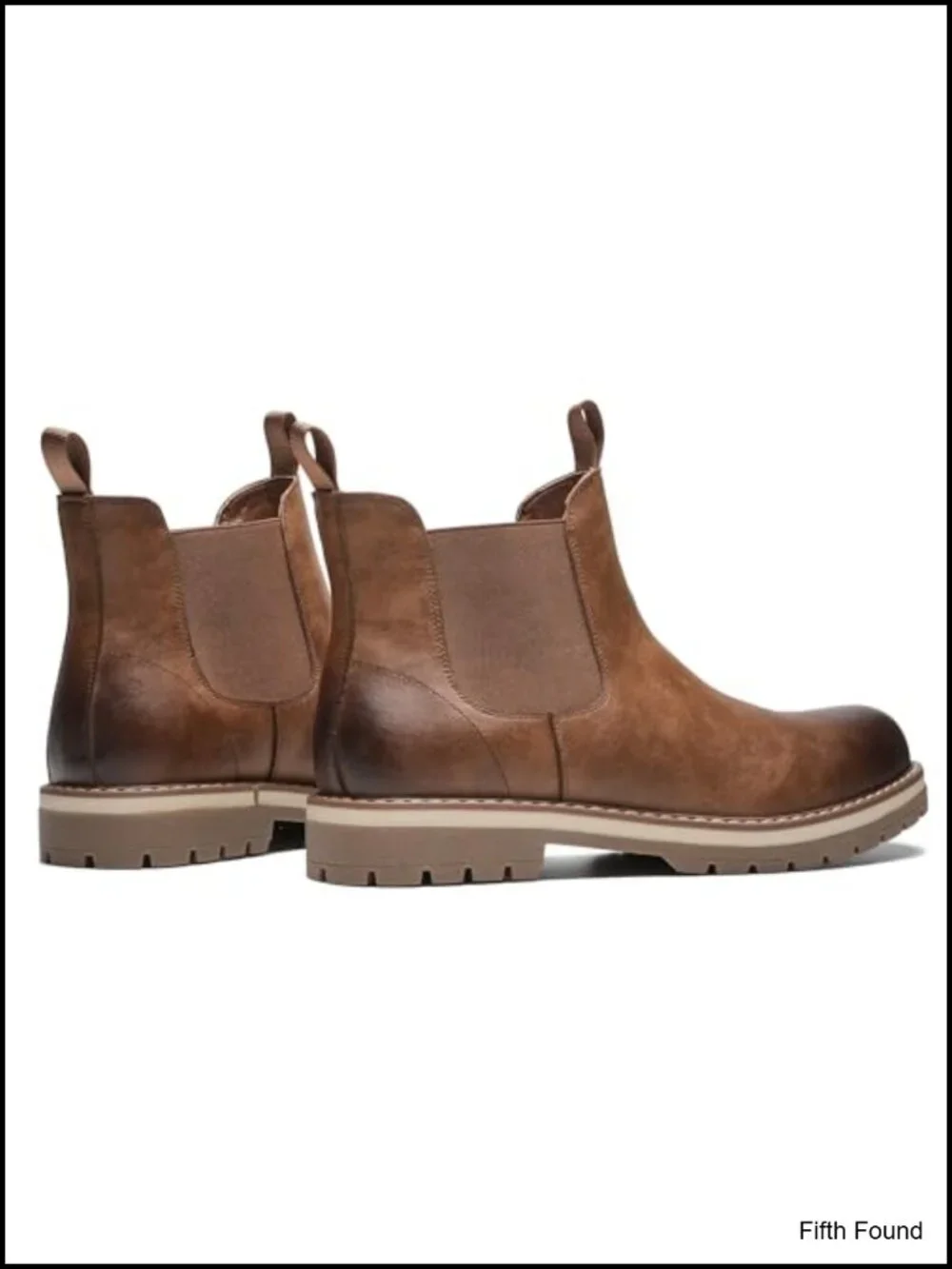 Chelsea Boots, Slip On Ankle Boots with Cushioned Insole and Arch Support